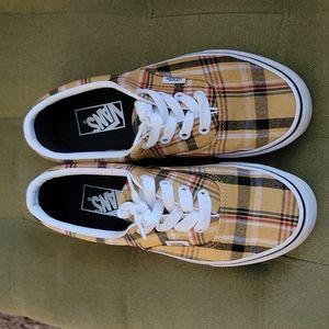 Vans Off The Wall Plaid Lace Up Low Top Skate Sneakers Unisex M5.5 W7 507698
